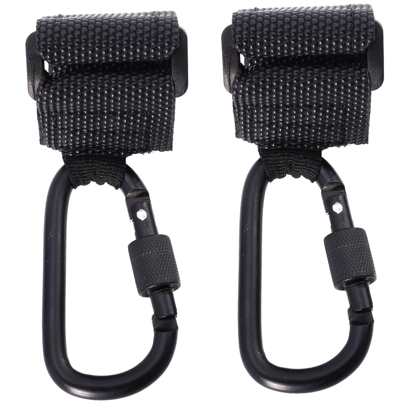 Yardwe 2Pcs Non Slip Pushchair Hooks Heavy Duty Pram Bag Hangers Versatile Shopping Diaper Bag Holders for Strollers Motorbikes Load Capacity Up