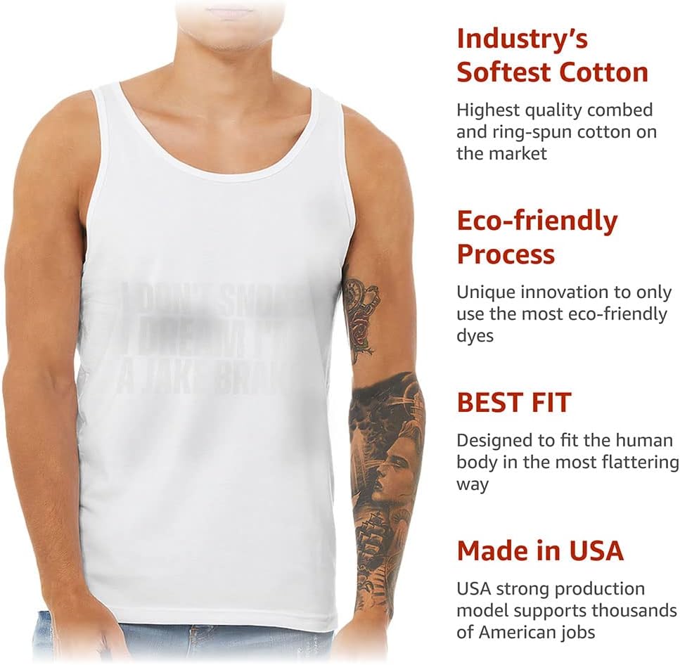 I Don't Snore Tank - Funny Workout Tank - Graphic Jersey Tank