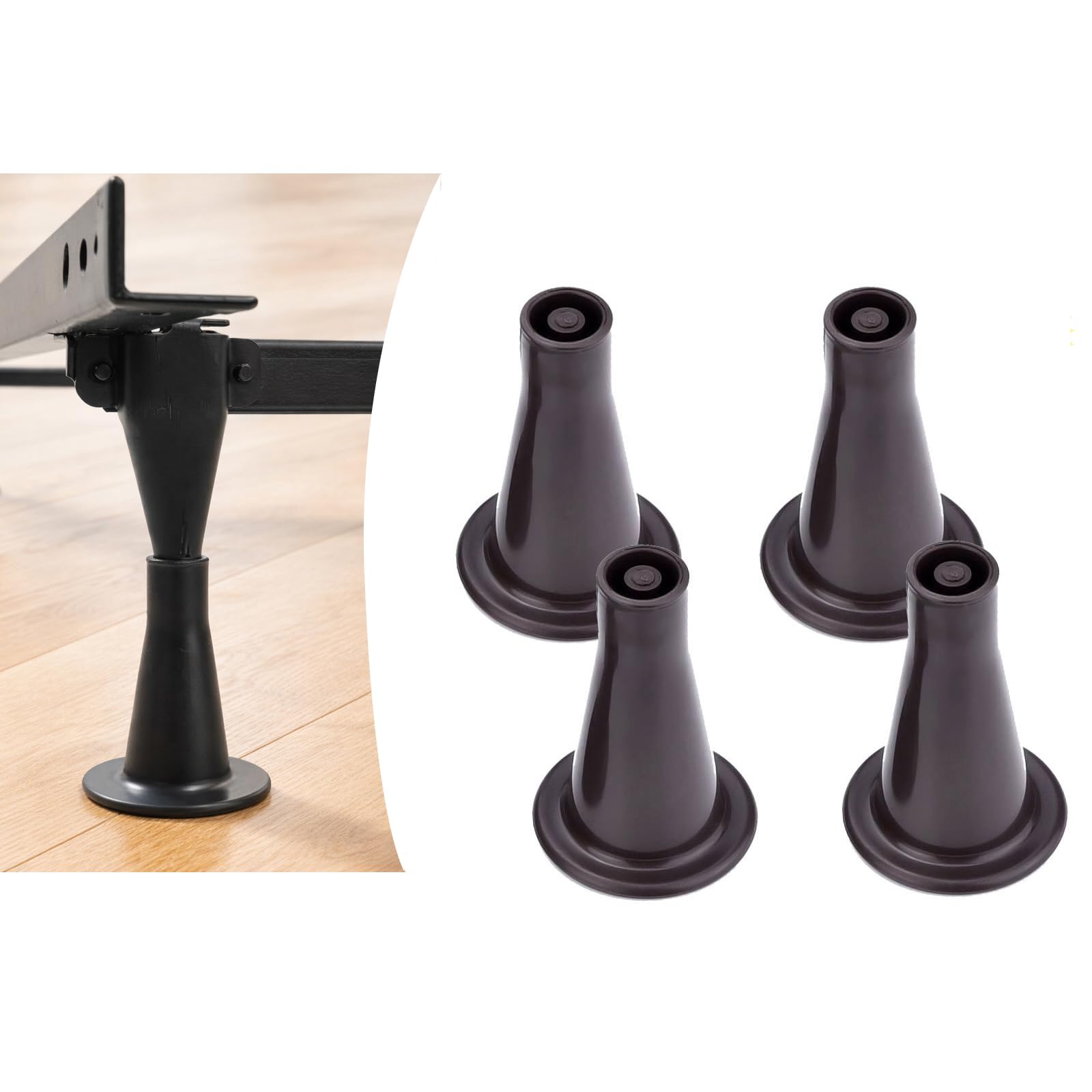 Patas de plástico para reemplazar ruedas y patas de cama de repuesto