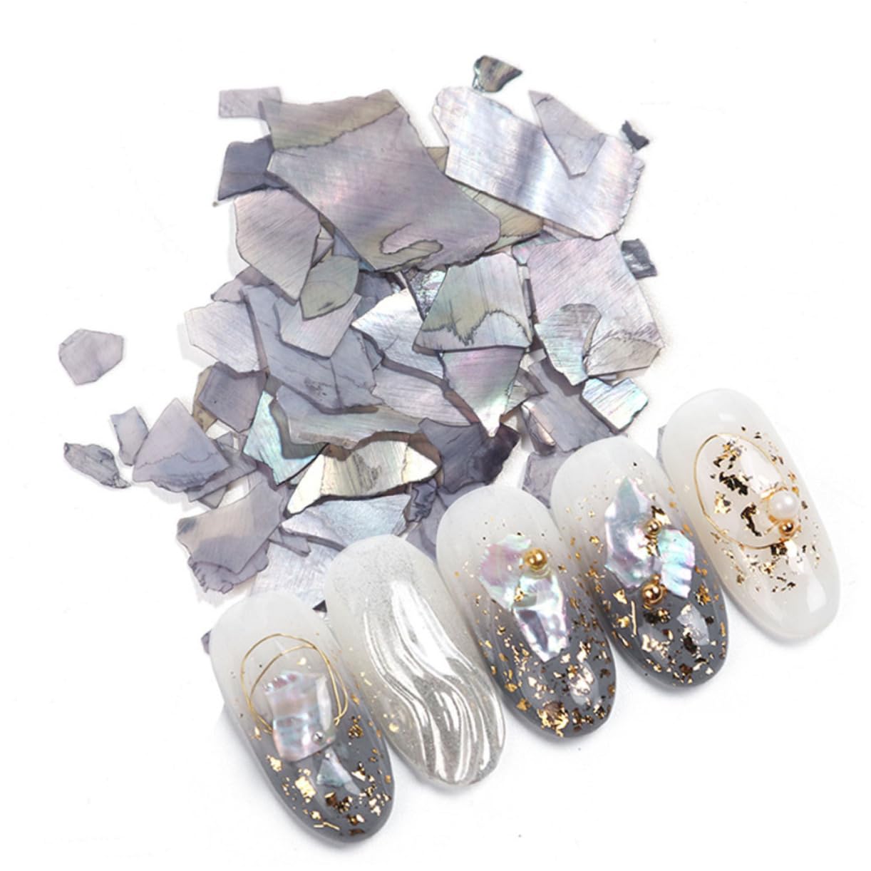 Didiseaon 3 Set Toppa Glitterata Per Unghie Punte Per Trapano Per Unghie Fascino Fiocco Decorazioni Unghie Decorazioni Per Unghie Accessori Chiodatrice Decorazione Delle Unghie 3 Scatole*3