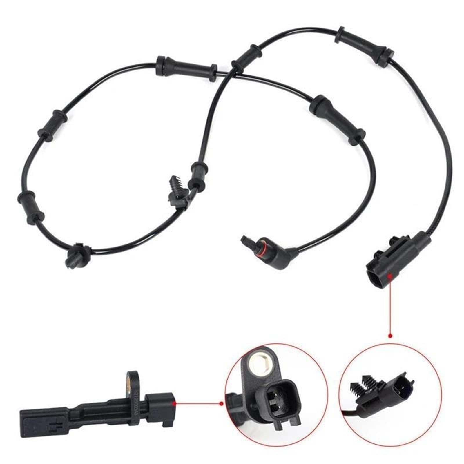 Sensore di velocità ruota ABS anteriore, posteriore, sinistro e destro Per Dodge Per Nitro 2007-2011 (codice OE: 68003281AA, 68003281AC, 52125003AB) Sensore Velocità Ruota ABS Sensore