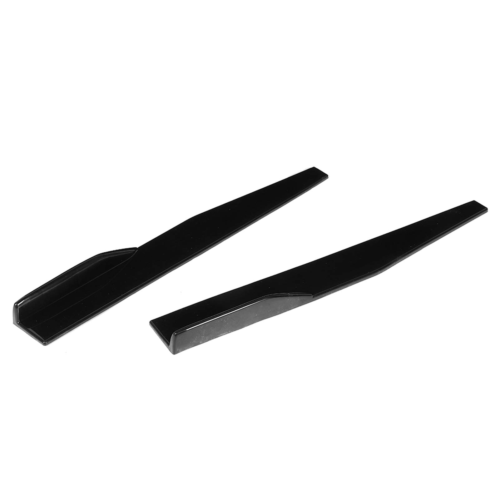 Akozon Faldones Laterales para Coches Kit de Carrocería 29,3 Pulgadas Rocker Splitters Panel Exterior Lado Inferior Extensiones de Línea Inferior ABS Negro Universal