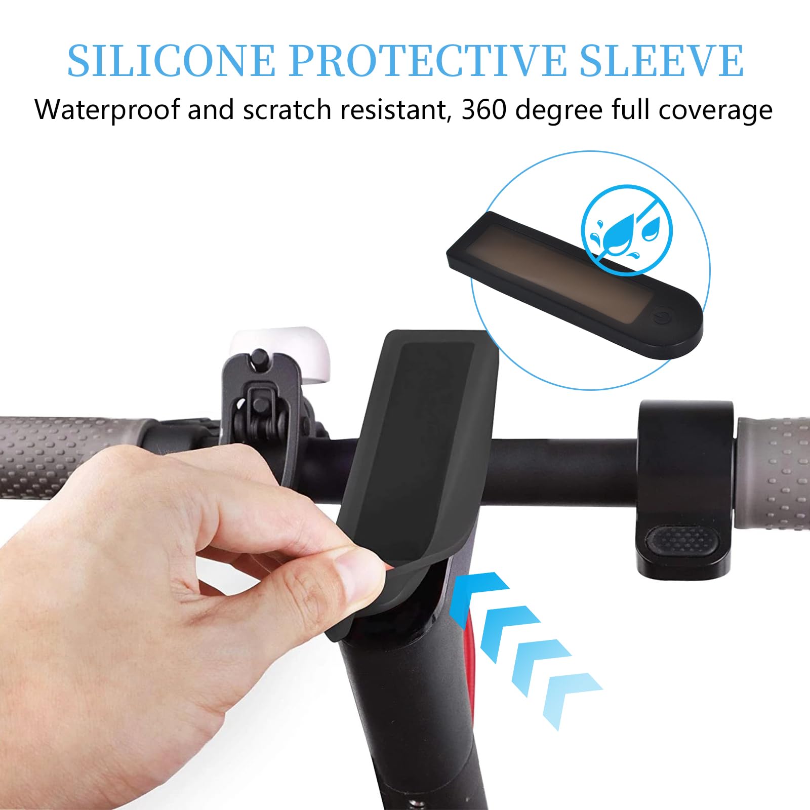 Housse De Protection Transparente Pour écran Xiaomi M365 Pro 1S – Silicone étanche, Résiste à La Pluie – Noir
