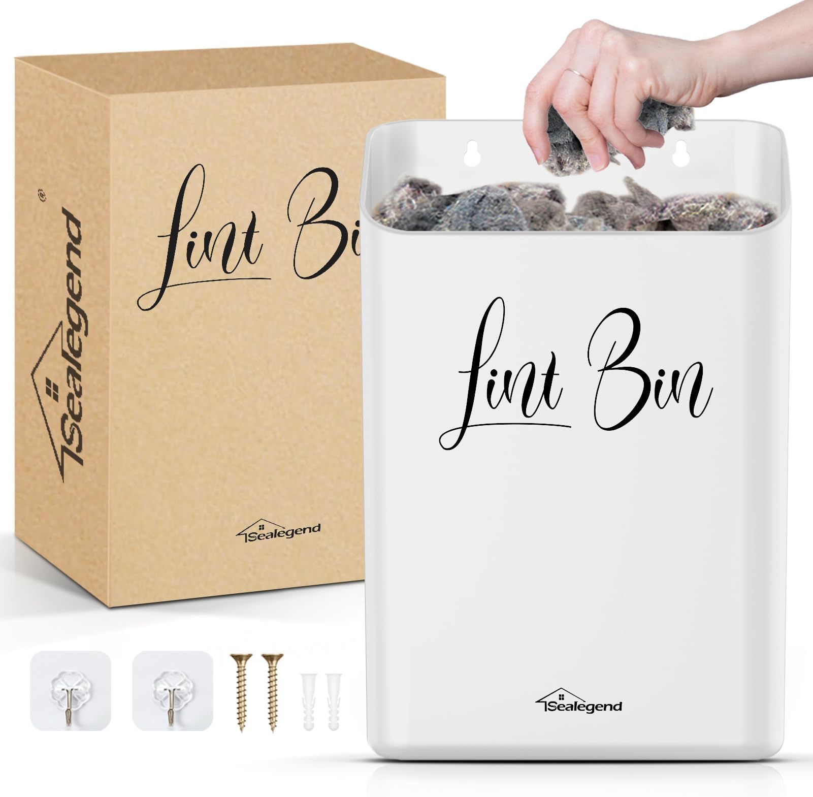 QUILIVIK Lint Bin for Laundry Room Decor Waste