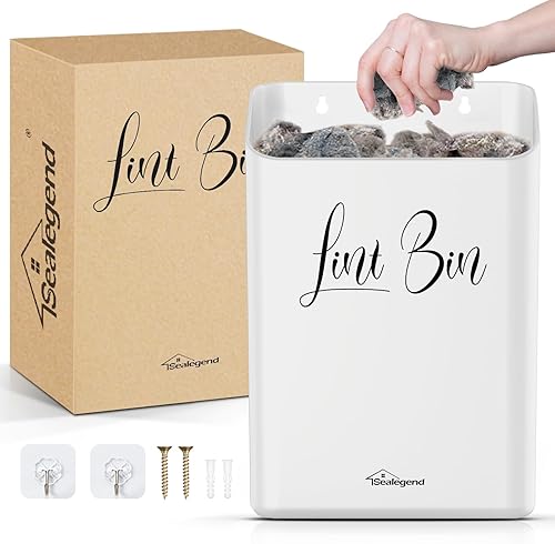 Sealegend Cubo de pelusa magnético para secadora para cuarto de lavado