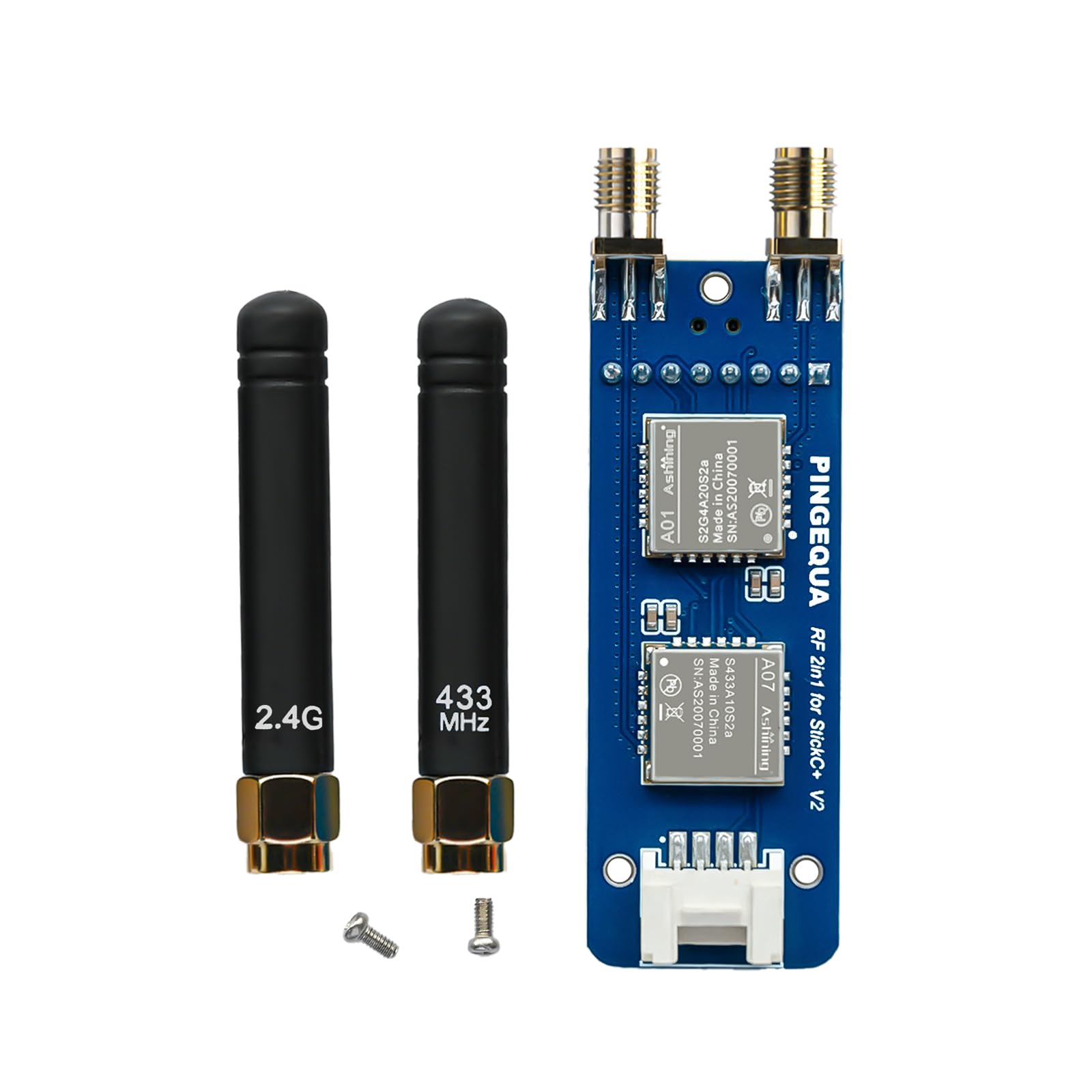 RF 2-in-1-Modul für M5Stack StickC Plus, unterstützt NRF24 2,4 GHz und CC1101 433 MHz, kompatibel mit M5Stack StickCPlus 1.1 & 2 mit Bruce Firmware