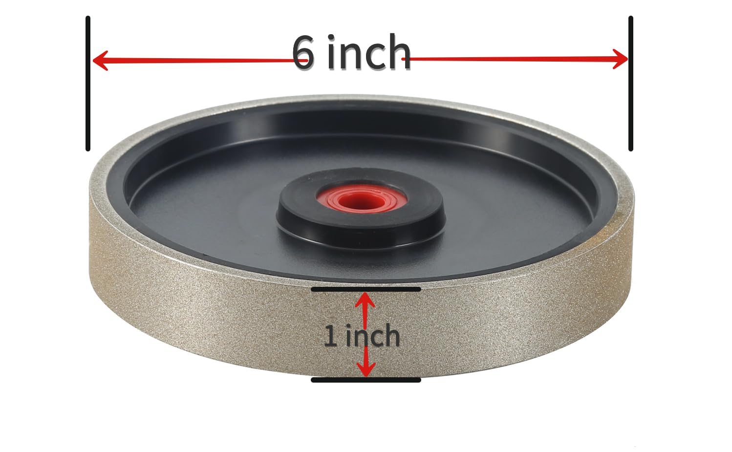 Mola CBN con corpo in plastica, foro regolabile, larghezza 2,5 cm, adatta per acciaio ad alta velocità, per tutti i tipi di smerigliatrici da banco da 15,2 cm (grana 150)