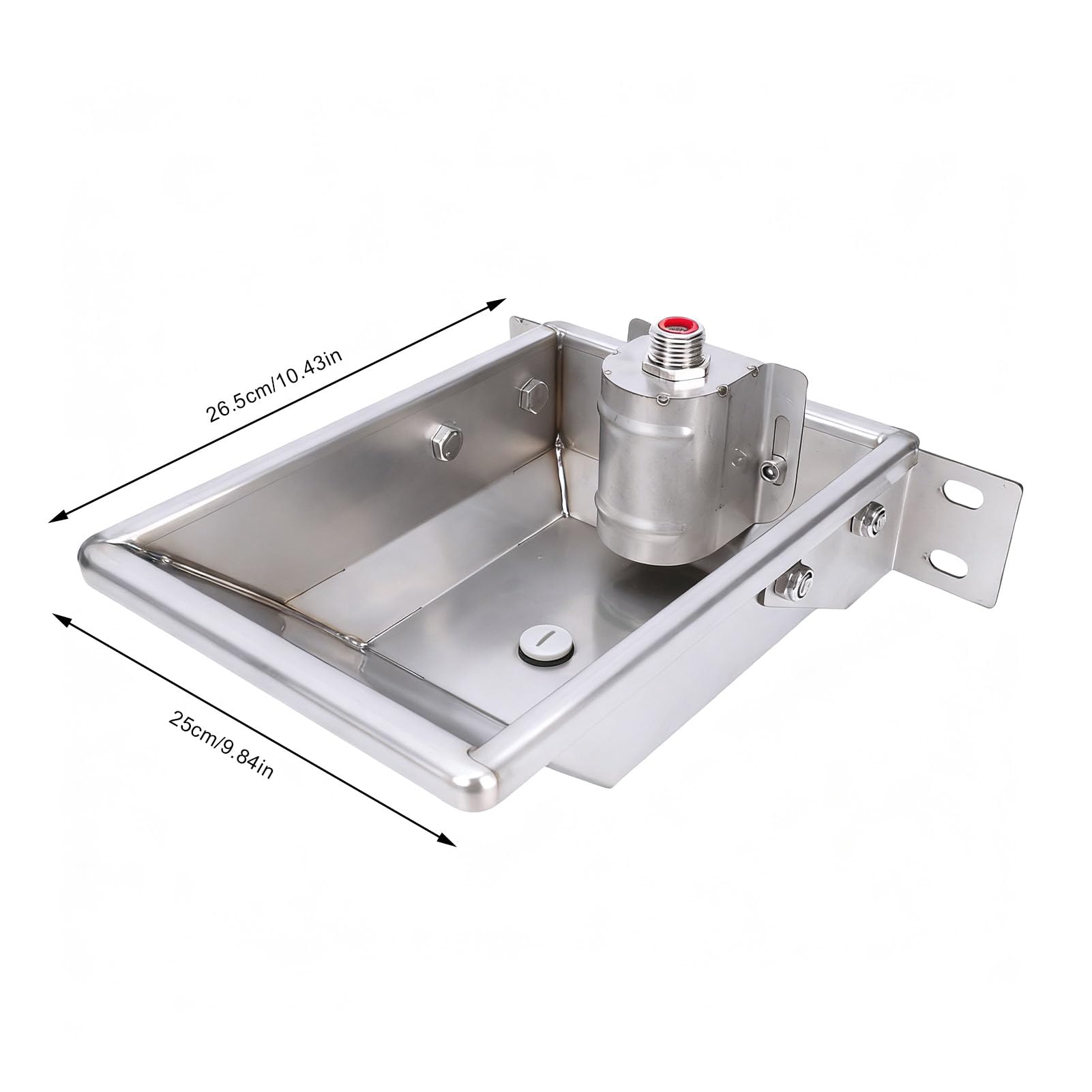 Bebedero de Agua, Bebedero Automático de Acero Inoxidable para Ganado, Dispensador de Agua Automático con Grifo para Perros, Caballos, Cabras, Ganado y Ovejas
