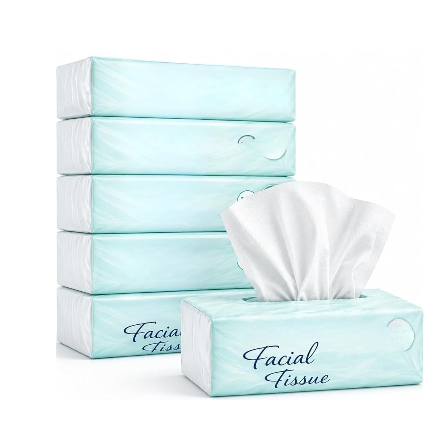 2 Ply Facial Tissue Box, 100 Pulls Ultra Soft & Highly Absorbent Paper, Skin Friendly Facial Tissues for Daily Use, Home, Office, Car & Travel, Disposable Tissue Paper Box (Pack Of 3)-image-37