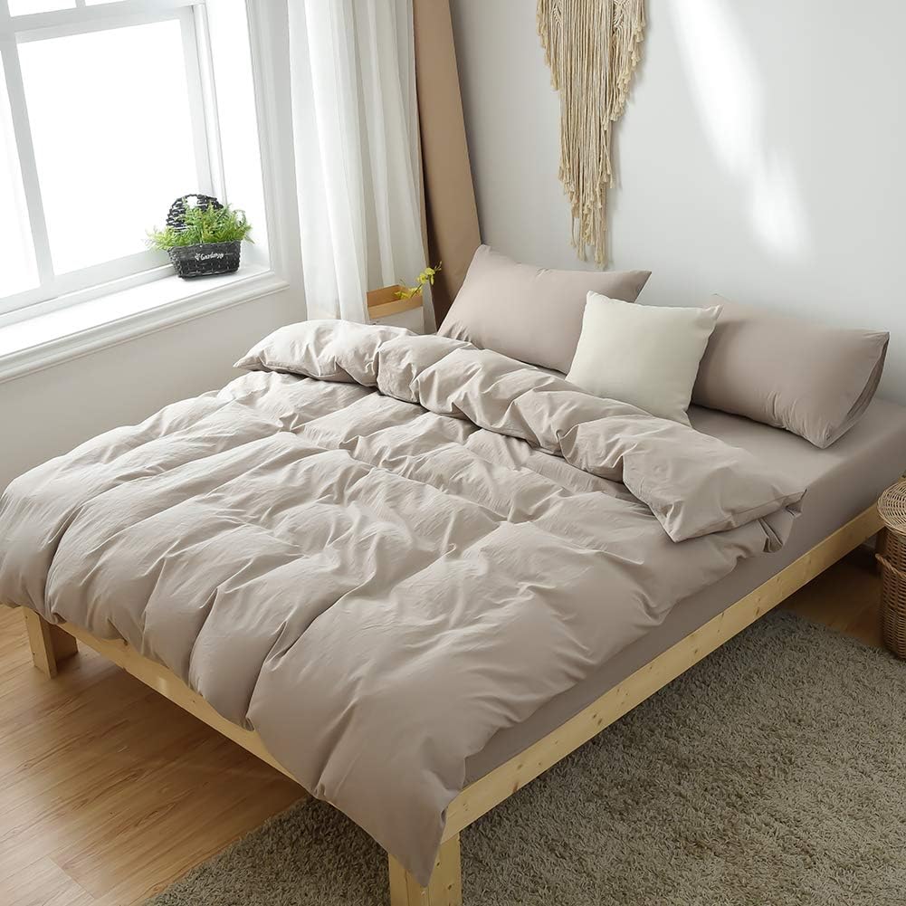 布団 カバー セット クィーン 綿100 洗いざらし もっと柔らかい 吸湿 通気 おしゃれ ベッド用 ピーチスキン加工 皺防止 丸洗い可能 四季通用 掛け布団カバー ボックスシーツ 枕カバー 封筒式 Mh Mylune Home 与え