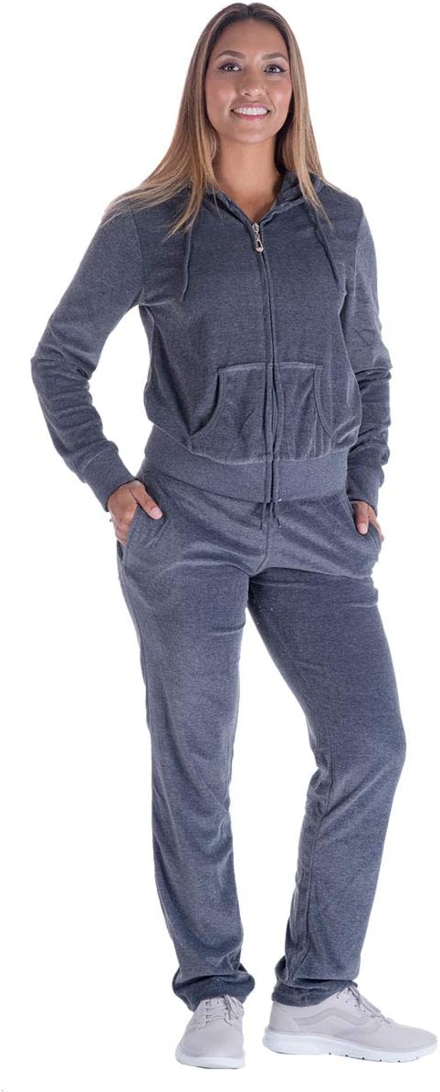 Tracksuit for Women Set 2 Piece Joggers Velour Jogging Sweat Outfits Hoodie and Sweatpants Set