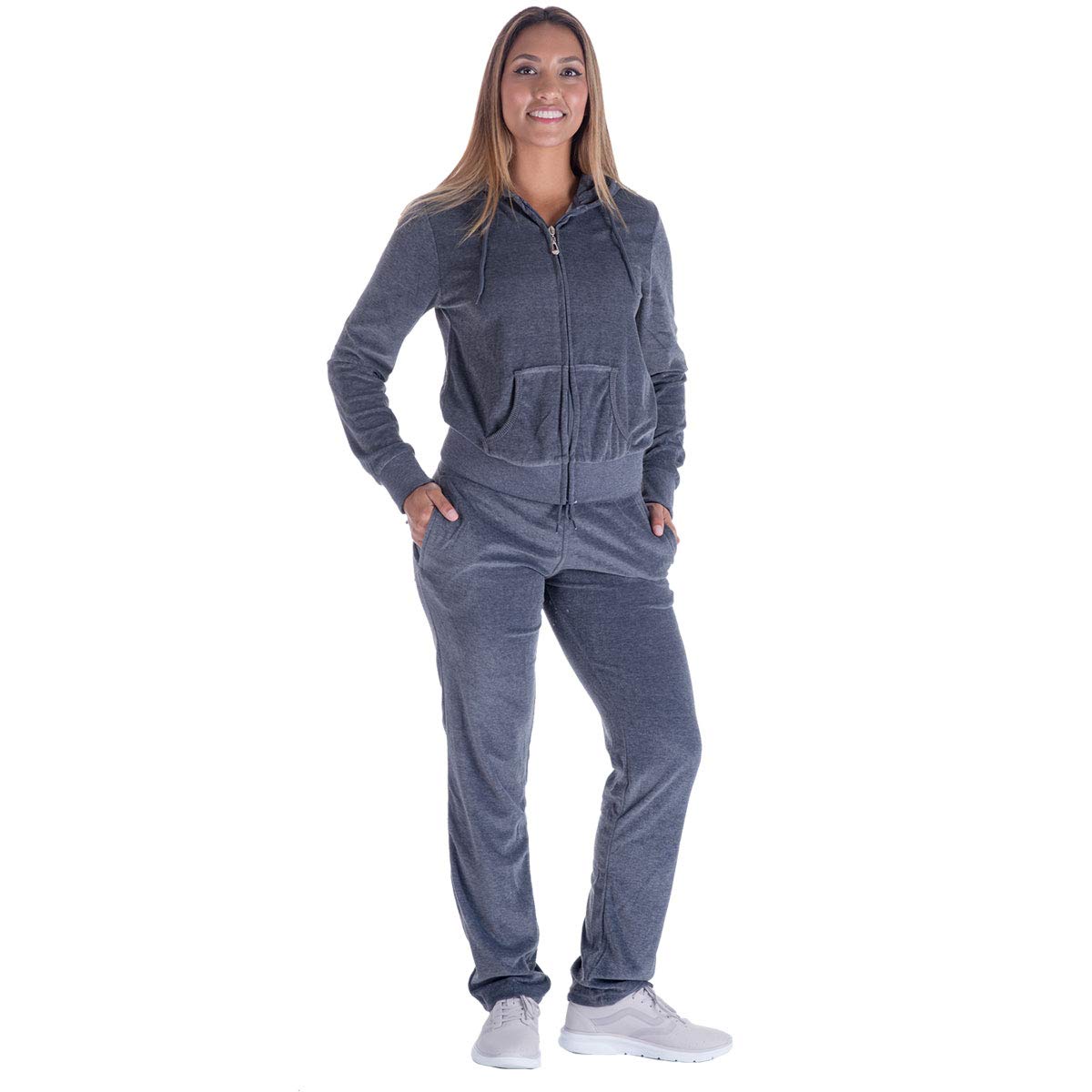 Tracksuit for Women Set 2 Piece Joggers Velour Jogging Sweat Outfits Hoodie and Sweatpants Set