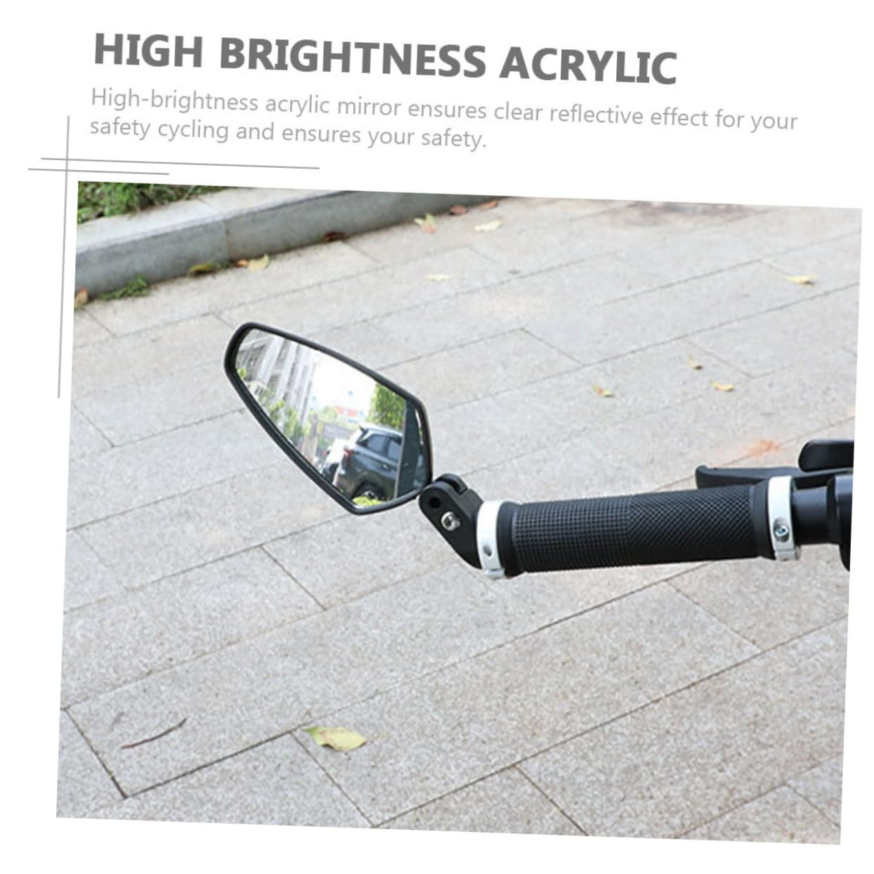2 Specchietti Retrovisori per Bicicletta e Pieghevoli per Manubrio Convesso HD Resistente Agli Urti Sicurezza per e Bici da Corsa