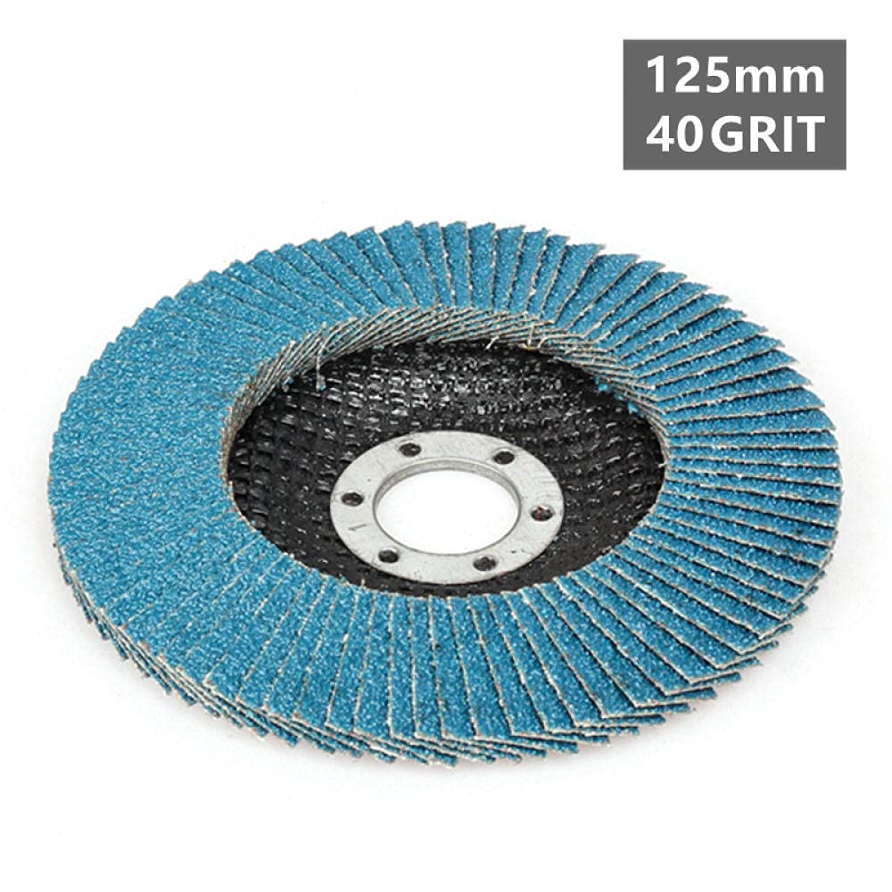 Płyty ścierne,koła ścierne, ścierniki kątowe， 115/125mm Tarcze szlifierskie do szlifierek kątowych 40/60/80/120 Tarcze ścierne do stali nierdzewnej Żelazo-125mm 80Grit_ polerowanie(125mm 40)