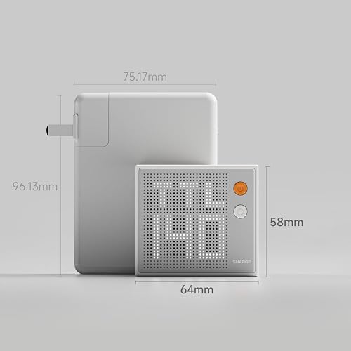 SHARGE Pixel 140 Chargeur USB-C 140W GaN 3 Ports avec Écran Intelligent - 5