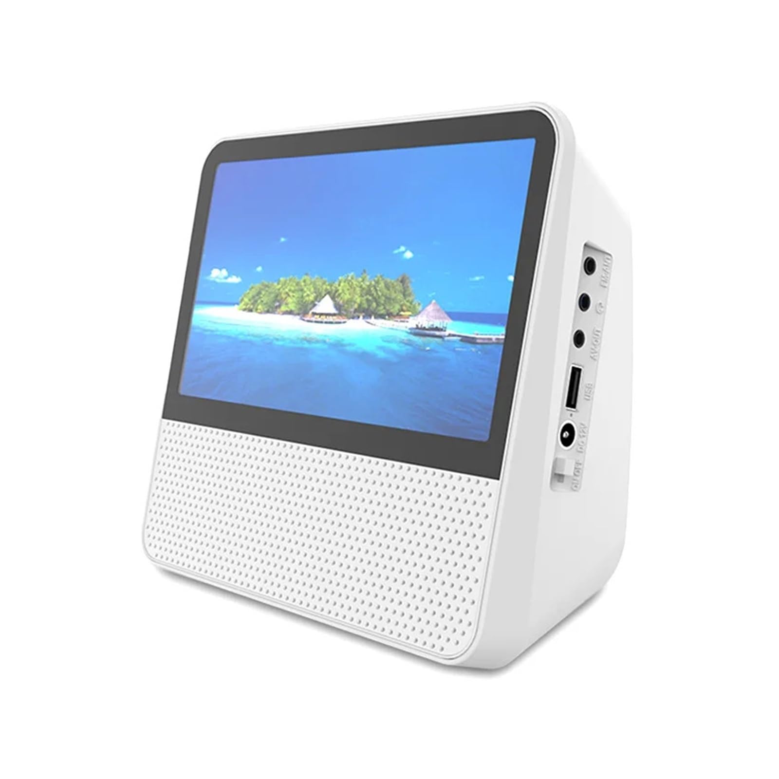 Lettore Dvd Lettore Portatile Bluetooth Multifunzionale, Schermo Touch ad Alta Definizione 1080P da 7 Pollici, Doppi Altoparlanti