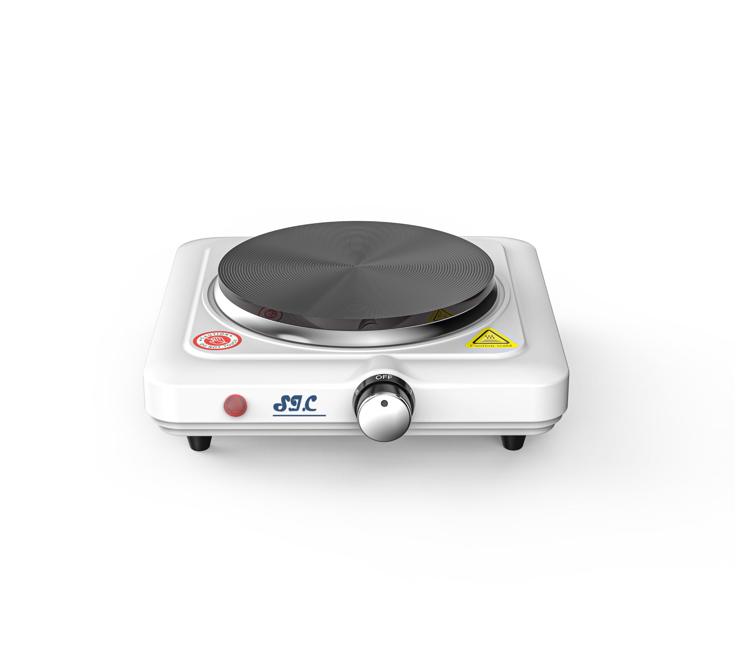 Plaque de cuisson électrique portable en fonte 1 feu SIC réchaud de camping réglable 1000W