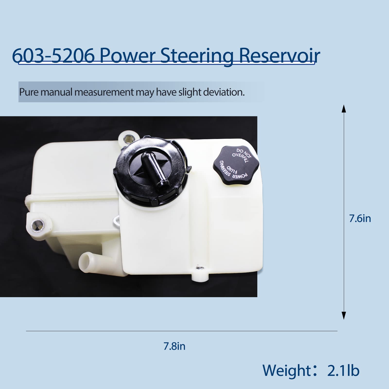 Actualización OEM 603-5206 Depósito de dirección asistida