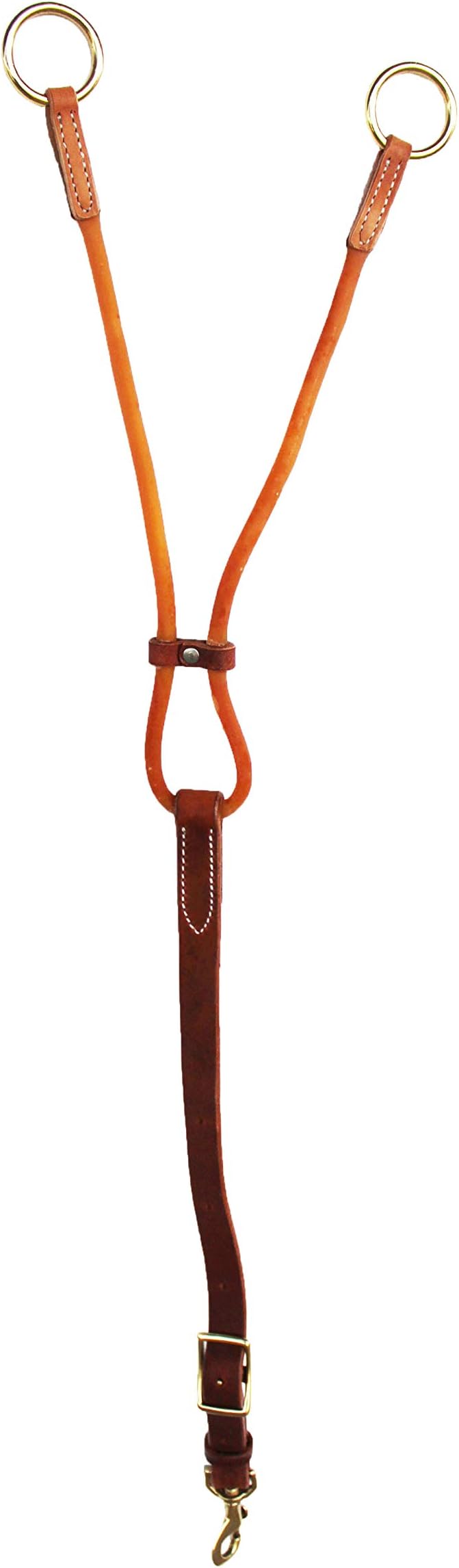 Challenger Horse Amish Western Made in USA Hermann Oak Leather Rubber Training Fork 975H812