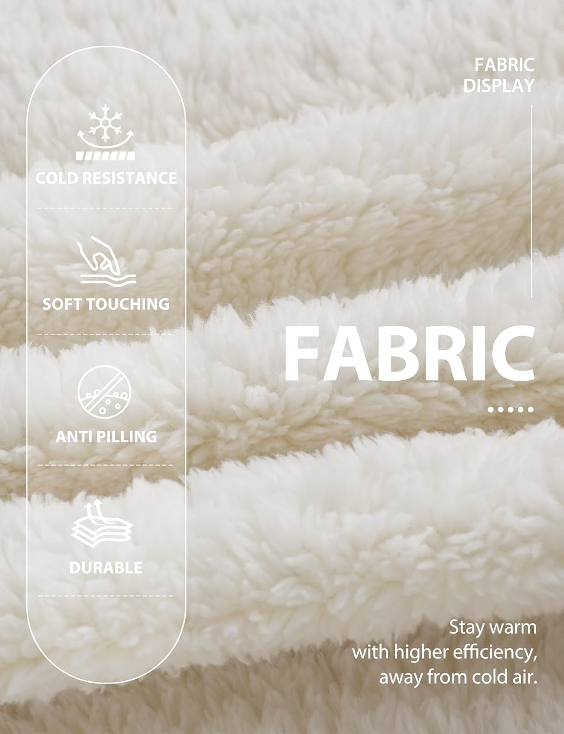 Wyeysyt Women's Fleece Pajamas Sets Fuzzy Loungewear Long Sleeve Casual Hoodies and Pants Fluffy 2 Piece Set Sleepwear - Image 6