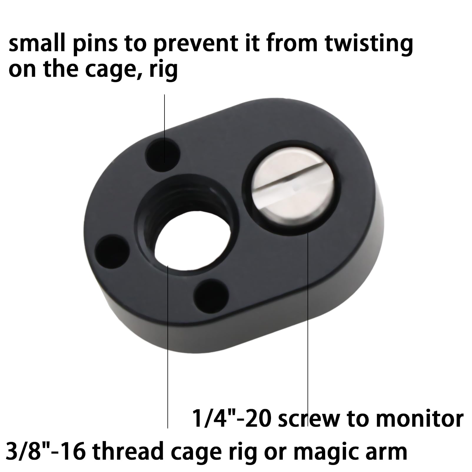 Adaptateur De Montage Fileté 1/4-20 à 3/8-16 HangTon - Compatible SmallHD Cine Monitor, ARRI Rig Cage Et Bras D'Extension