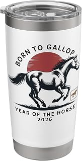 Year of the Horse 2026 Fire Horoscope Chinese Culture China Stainless Steel Insulated Tumbler