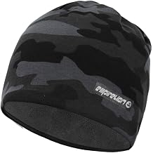 EMPIRELION Softshell Winter Fleece Lined Beanie Hats, 9" Running Skull Cap Thermal Tactical Watch Cap Men Women