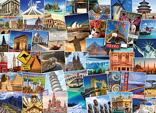 Rompecabezas EuroGraphics World Globetrotter (1000 piezas) miniatura 2
