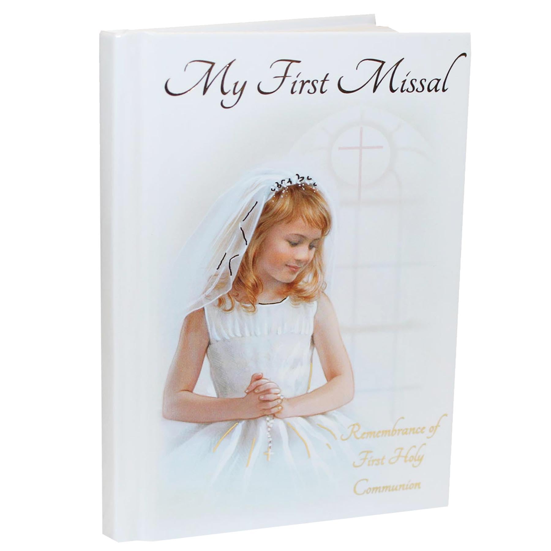 CBC Distributors My First Missal Book Holy Communion Prayers Hardback Cover (Girl 4241)