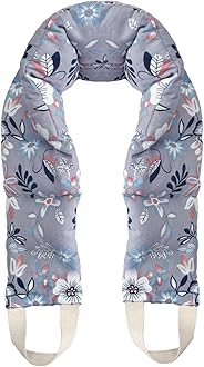 UNCN Long Wide Heating pad for Neck and Shoulders Back 33 * 5.9" microwavable Large Moist Heat Pack Warm hot Compress Neck wrap Weighted Bag Massage Reusable Herbal Nature Calming Portable Cotton