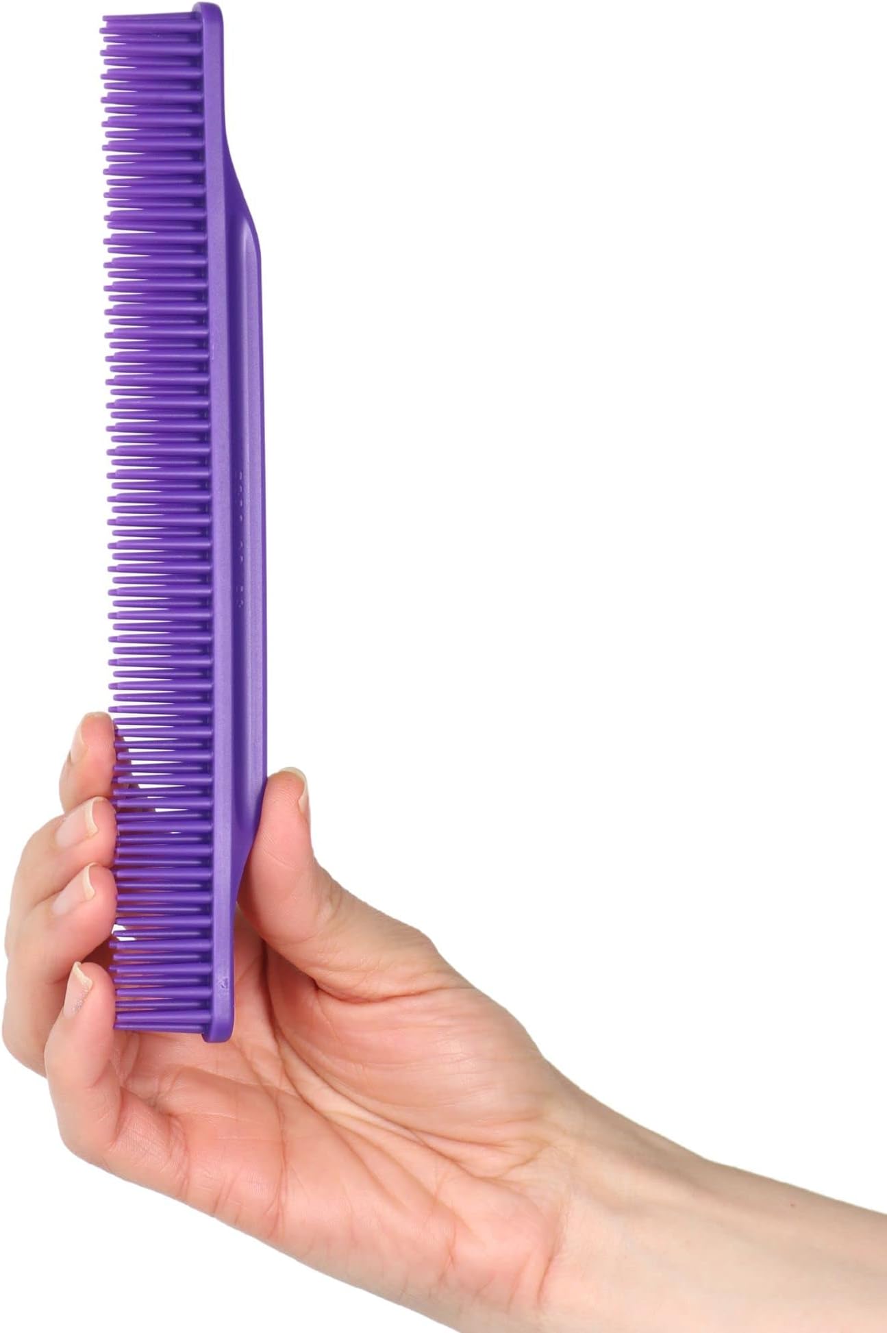 Allegro Combs 3-Row Detangling Comb, Wide Tooth Curl Defining Brush, Perfect for Women Curly Hair Stylists, Curl Defining Comb, Made In The USA, 1 Piece, Purple