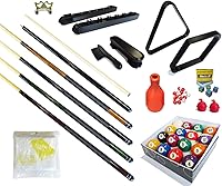 Vista 3 de Mesa de billar – Kit de accesorios de 32 piezas de billar – Palos de billar de billar – Juegos de bolas de puente