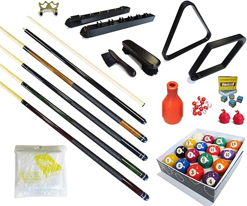 Mesa de billar  Kit de accesorios de 32 piezas de billar  Palos de billar de billar  Juegos de bolas de puente