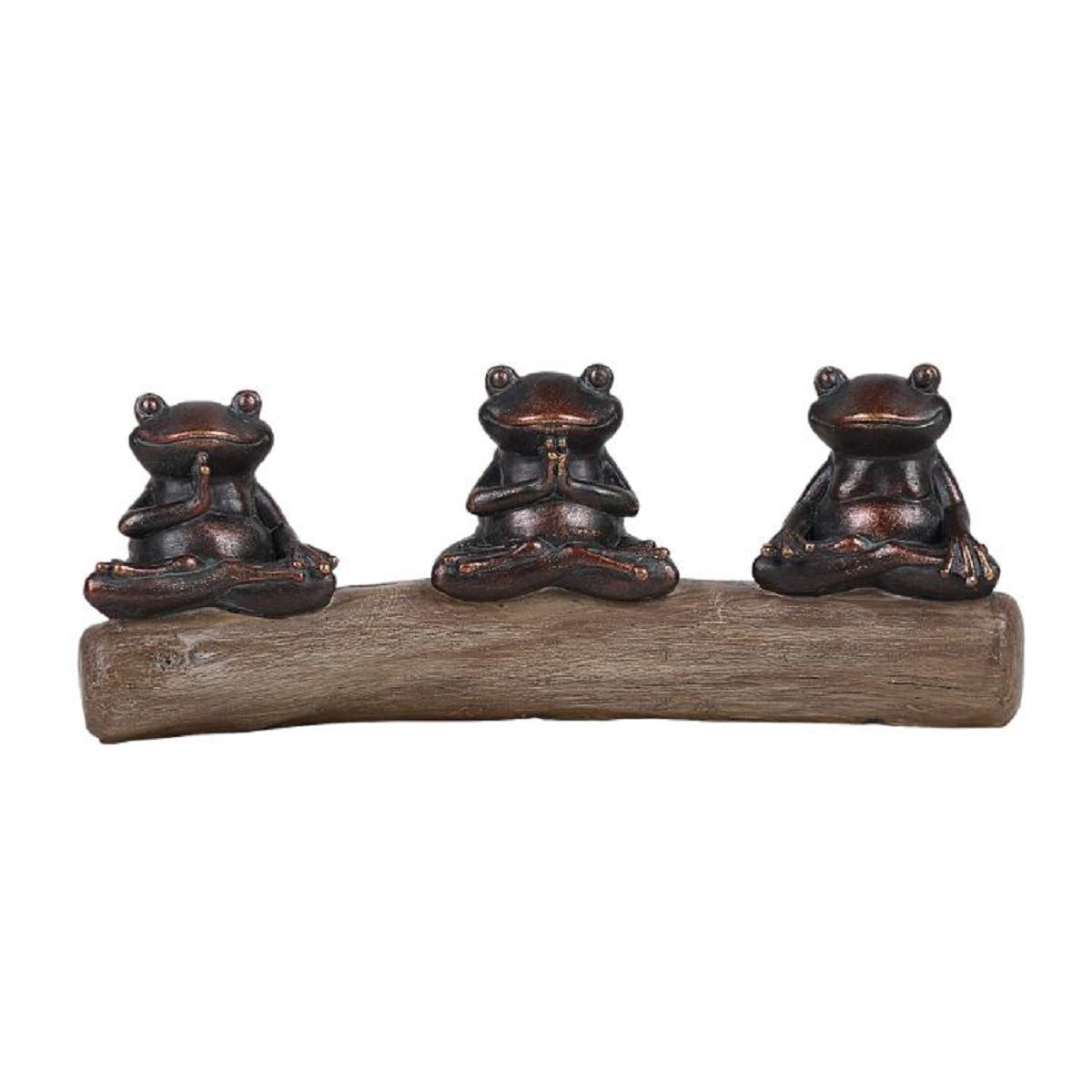 Figurine grenouille yoga en résine Pacific Giftware pour décoration zen