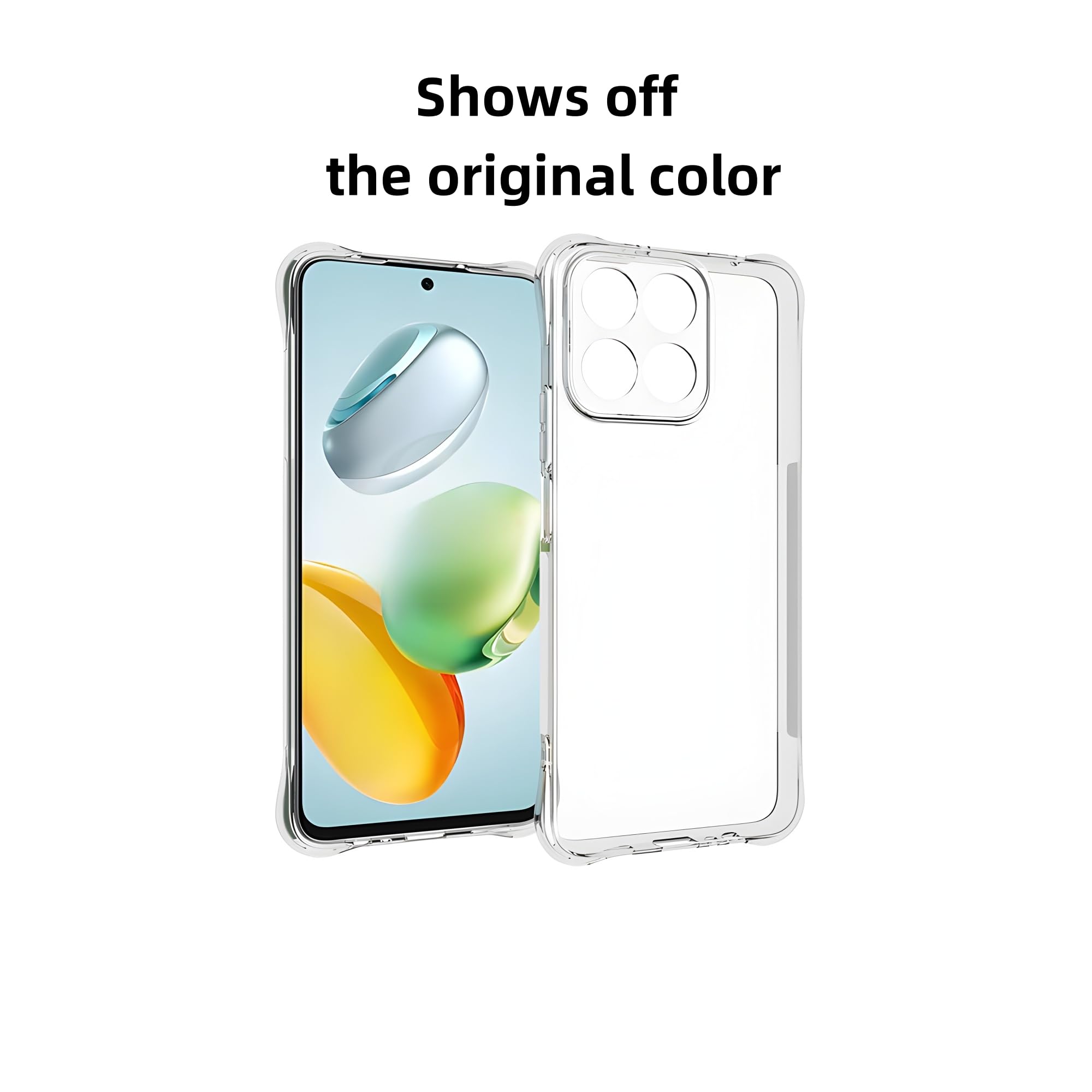 Totill Cover per Honor 200 Smart over, [Rinforzare la Versione con Quattro Angoli] [Protezione per la Fotocamera] Custodia Protettiva in Silicone Morbido Antiurto in Gomma TPU Phone case
