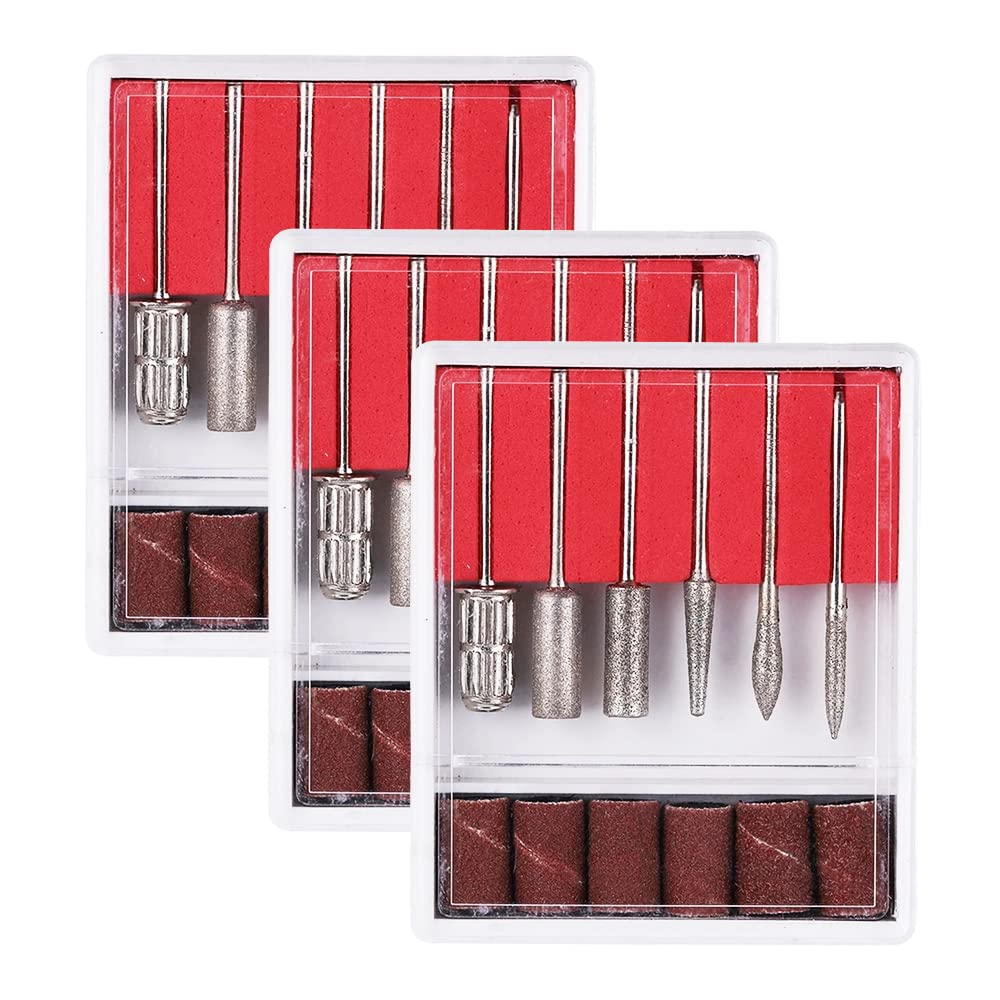 6-teiliges Diamant-Bits Set Für Elektrische Nagelfeilen – Inkl. Schleifbänder, Für Maniküre & Pediküre