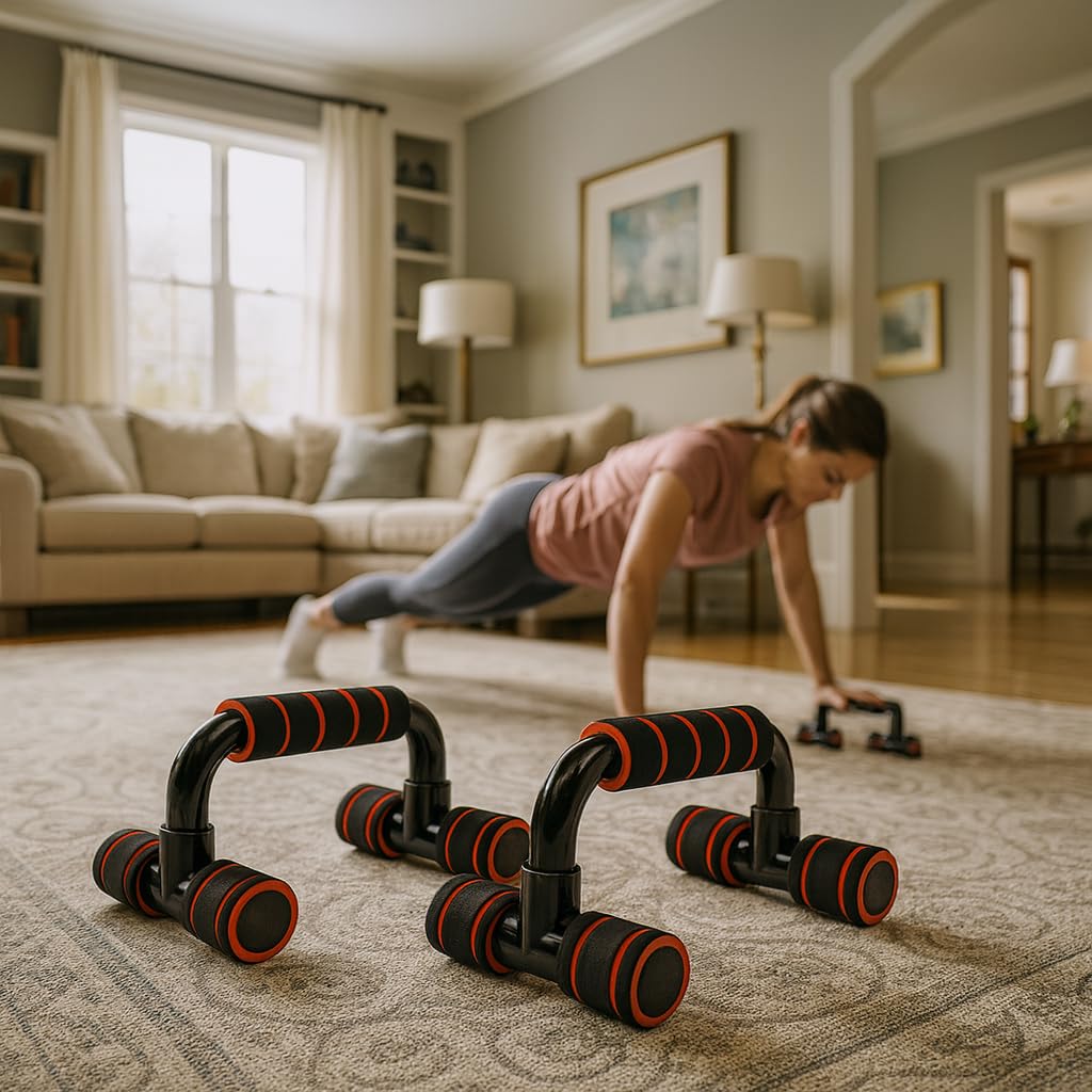 Maniglie per Flessioni Push Up Antiscivolo | Attrezzature Fitness per Allenamento Muscolare Adatto all’Interno e Esterno