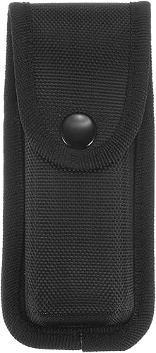 Miniatura 9 de HARFINGTON Funda de nailon para cuchillos de bolsillo de 5.1" x 2.9", horizontal y vertical, con presilla para cinturón, bolsa multiherramienta,