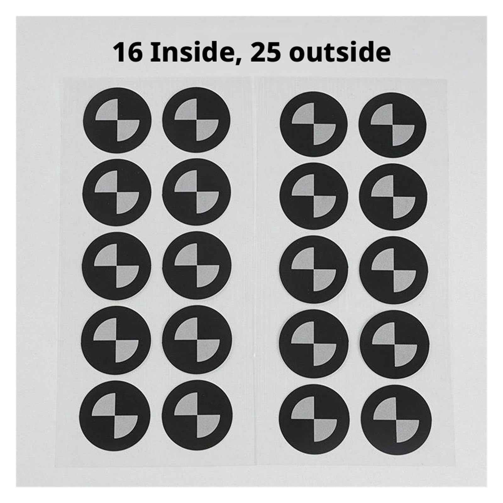 Skanowanie 3D Pozycjonowanie celów Znacznik punktu odniesienia dla drukowania 3D i inżynierii odwrotnej Zwiększa dokładność(1000pcs,Inner 16 outer 25mm)