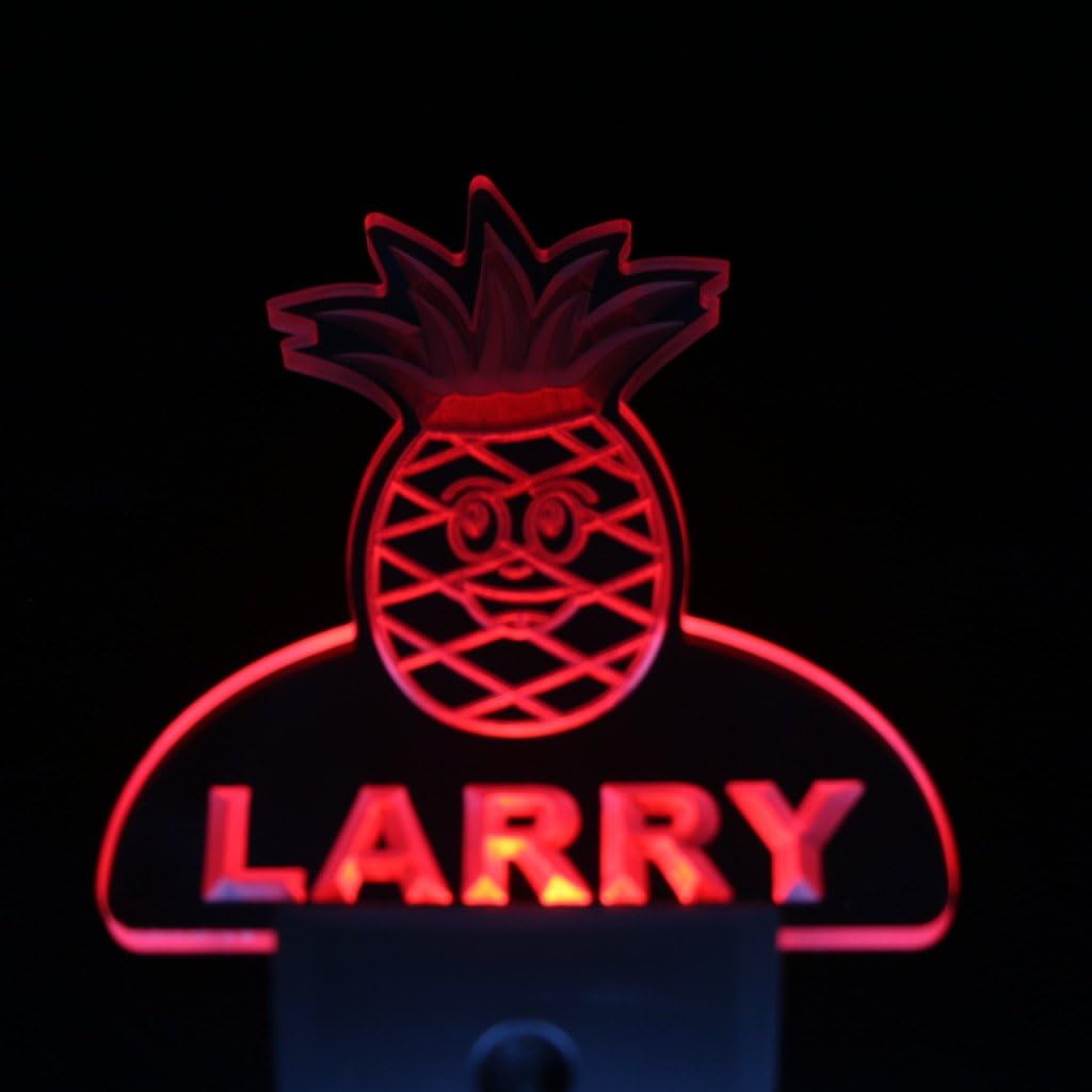 ADVPRO ws1051-tm Pineapple Personalized Night Light Baby Kids Name Day/Night Sensor LED Sign