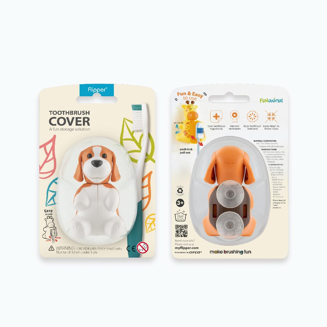 Rocs Flipper Hijyenik Diş Fırçası Kabı - Köpek