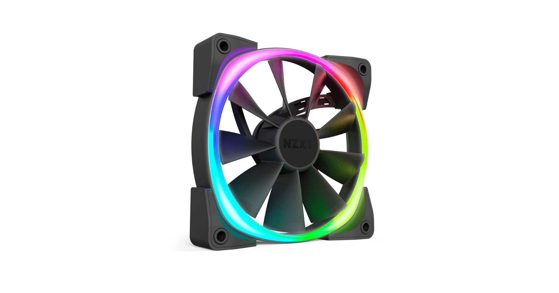 NZXT AER RGB 2 ファン 120×3 140×3 HUE2 セット NZXT AER RGB 2 140mm Case Fan for Hue 2 Black | HF-28140-B1