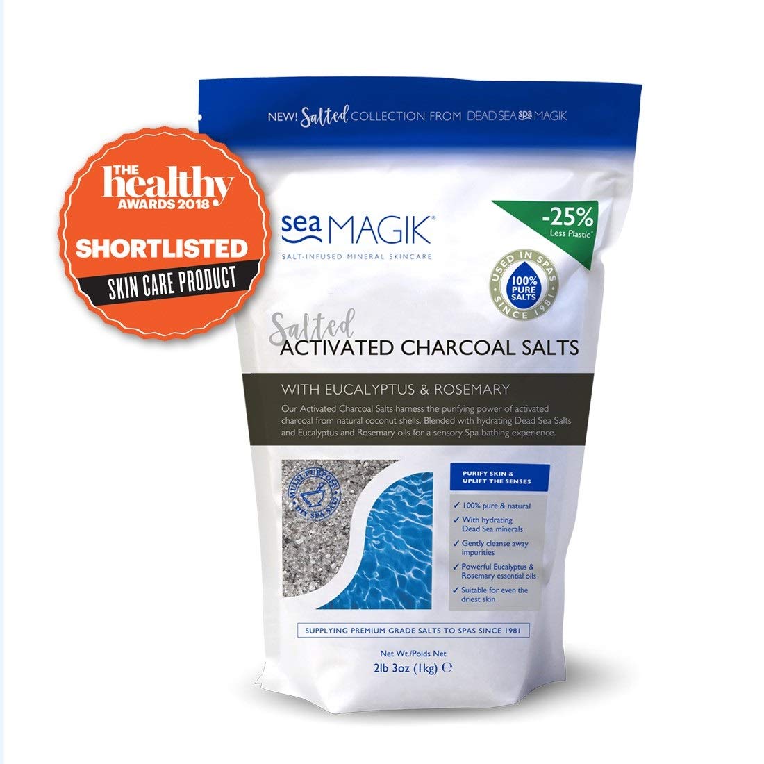 Dead Sea Spa Charcoal Salts Pouch