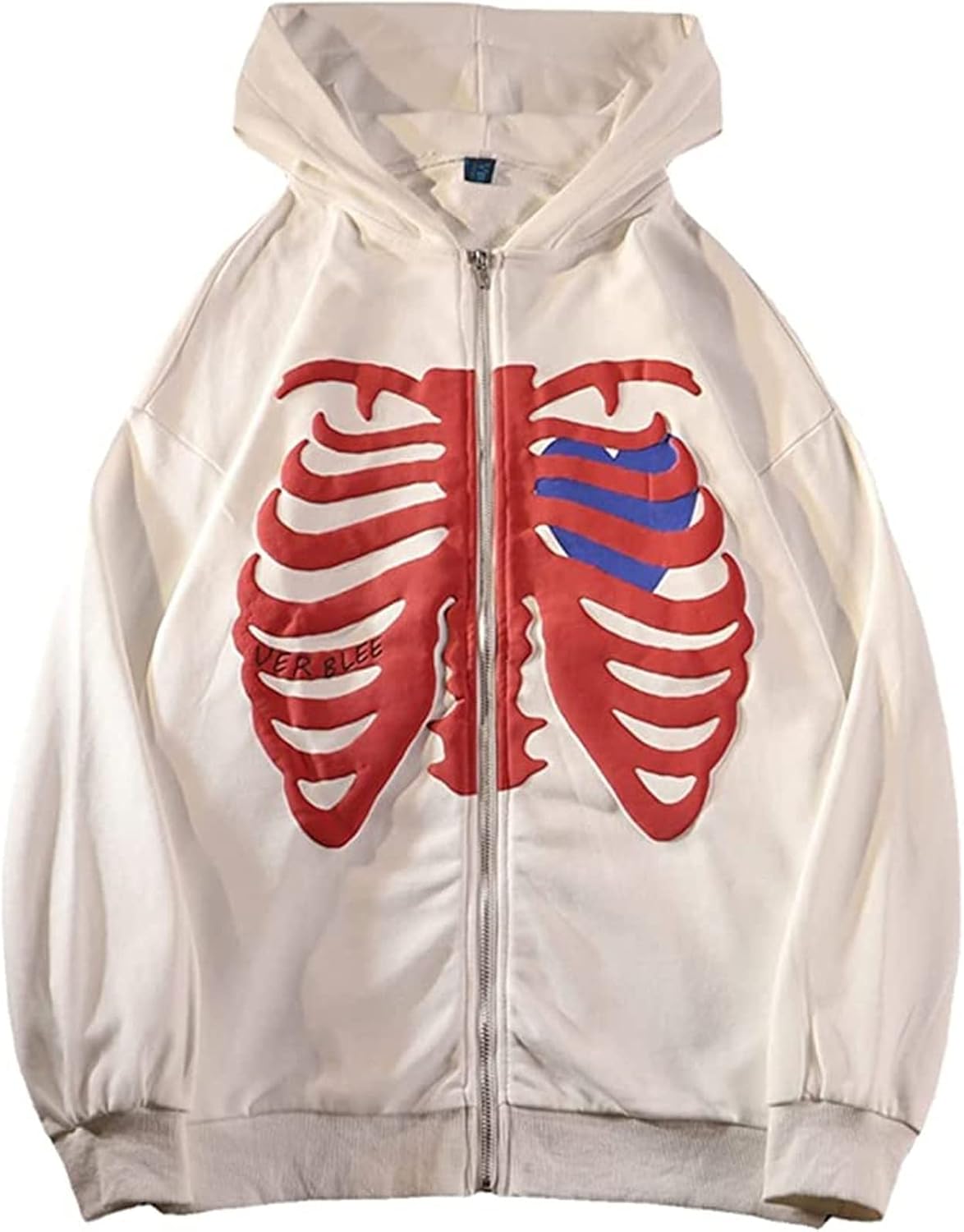 red skeleton moletom com capuz