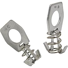 2 PCS Water Heater Cam Lock, RV Water Heater Door Latch, Metal Cam Lock Replacement for Camper Hot Water Heater Cover Gas Bottle Cover Silver