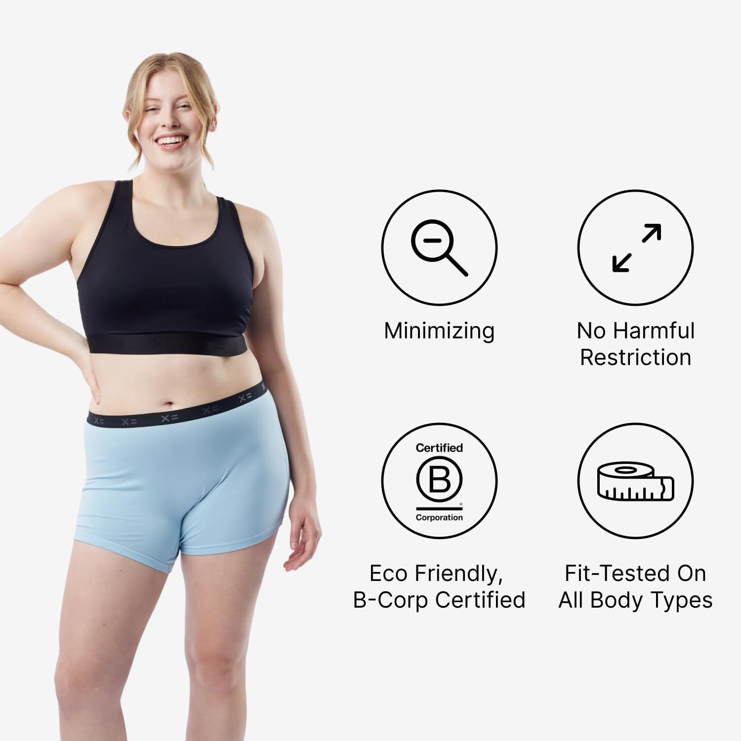 TomboyX Racerback Compression Bra for Women Full Coverage Gender Inclusive Wireless Medium Support Top No Padding Sports Bras - Image 3