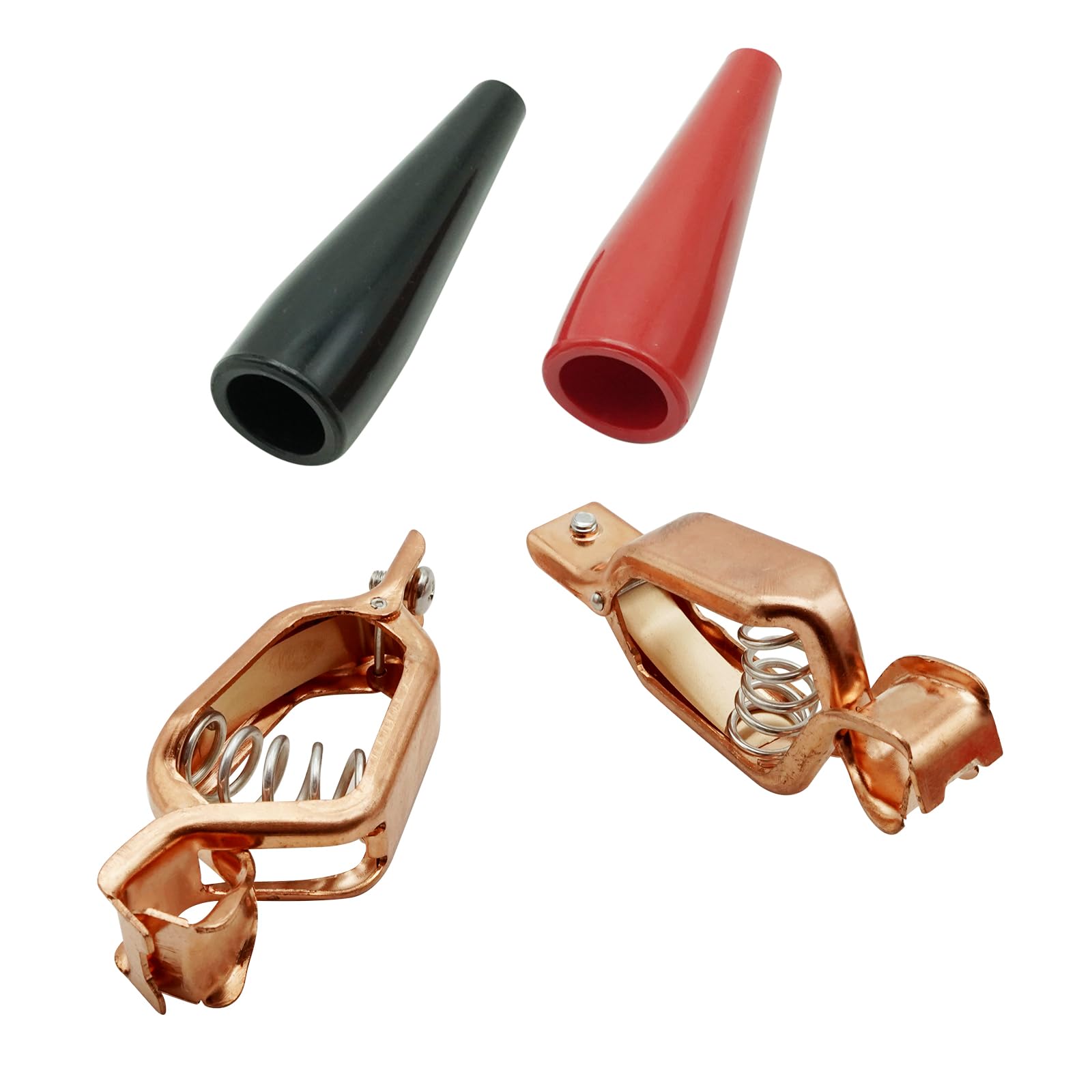 Confezione da 2 clip per batteria in rame resistente con isolante a clip (100 A)