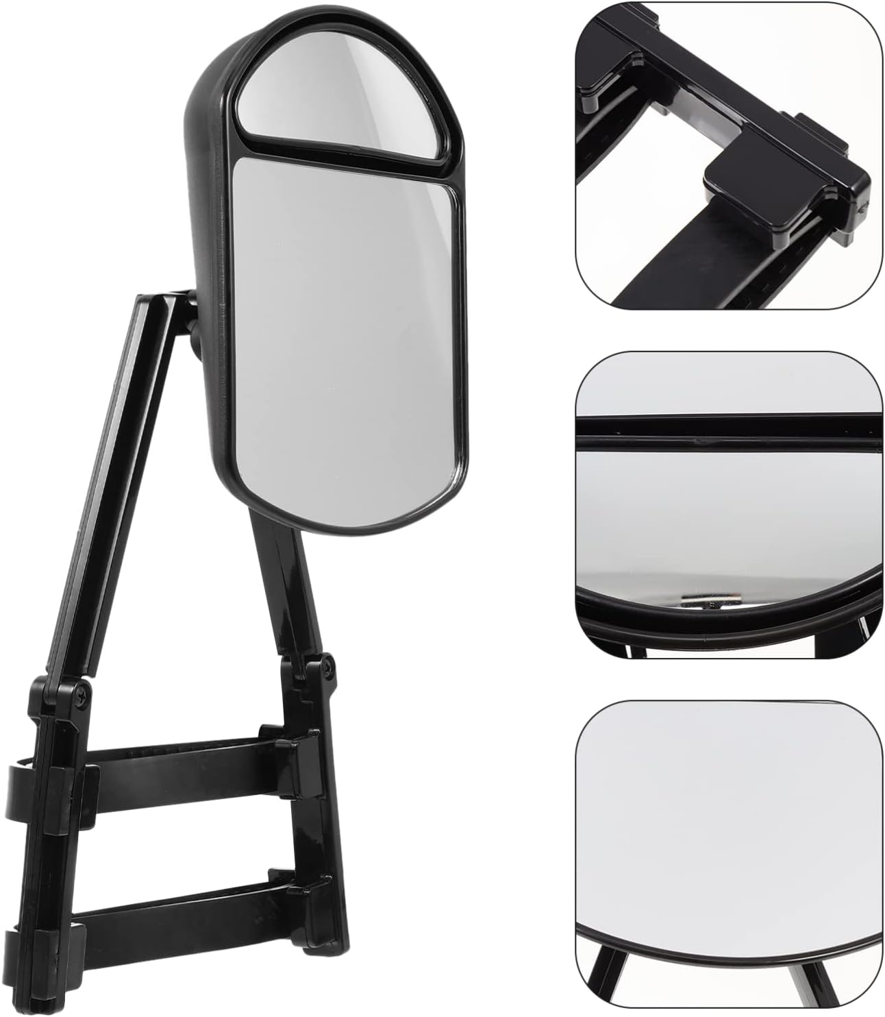GARVALON Extension Towing Mirror Convex Trailer Refitting Mirror for Enhanced Visibility Compatible Vehicles and Sturdy Design for Towing and Maneuvering