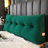 Vista 21 de Almohada triangular grande de cuña de lectura, cojín de cabecera para reposo en cama, almohada de forro polar para cabecero, respaldo con funda Beige