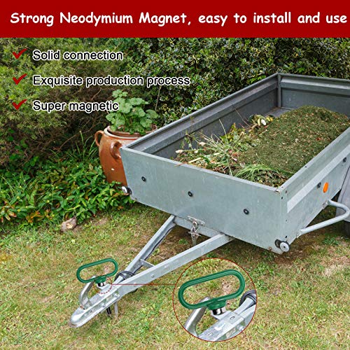 Magnetic Hitch Pin, Coitek 1/2” Strong Magnet Handle Lawn Mower Trailer Hitch Pin Compatible With John Deere Mower Hitch Pin For Lawn Tractors, Magnetic Trailer Gate Pin #TOP4